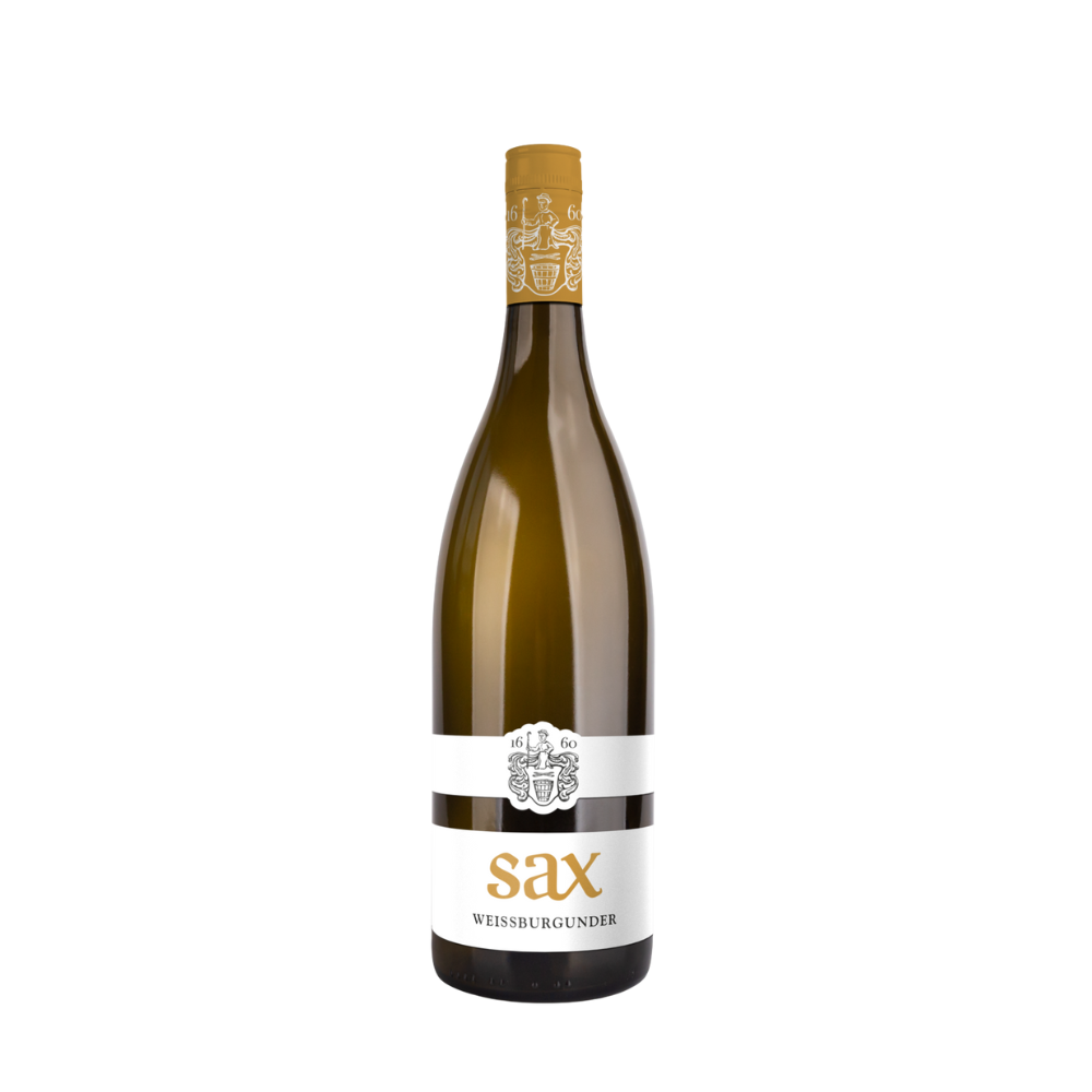 fles oostenrijkse witte wijn sax weissburgunder pinot blanc