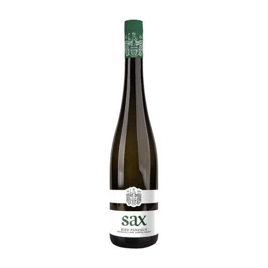 fles witte wijn weingut winzer sax gruener veltliner ried panzaun kamptal dac puur oostenrijk